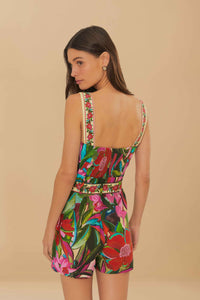 Farm Rio Jardin De Reve Multicolor Romper