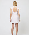 French Connection Whisper Collar Mini Dress in Sweet Pink