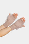 Vail Faux Fur Fingerless Knit Gloves