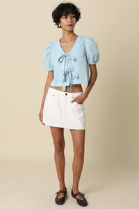 Alice Striped Tie Front Top