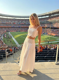 Callie Lace Trimmed Skirt Set