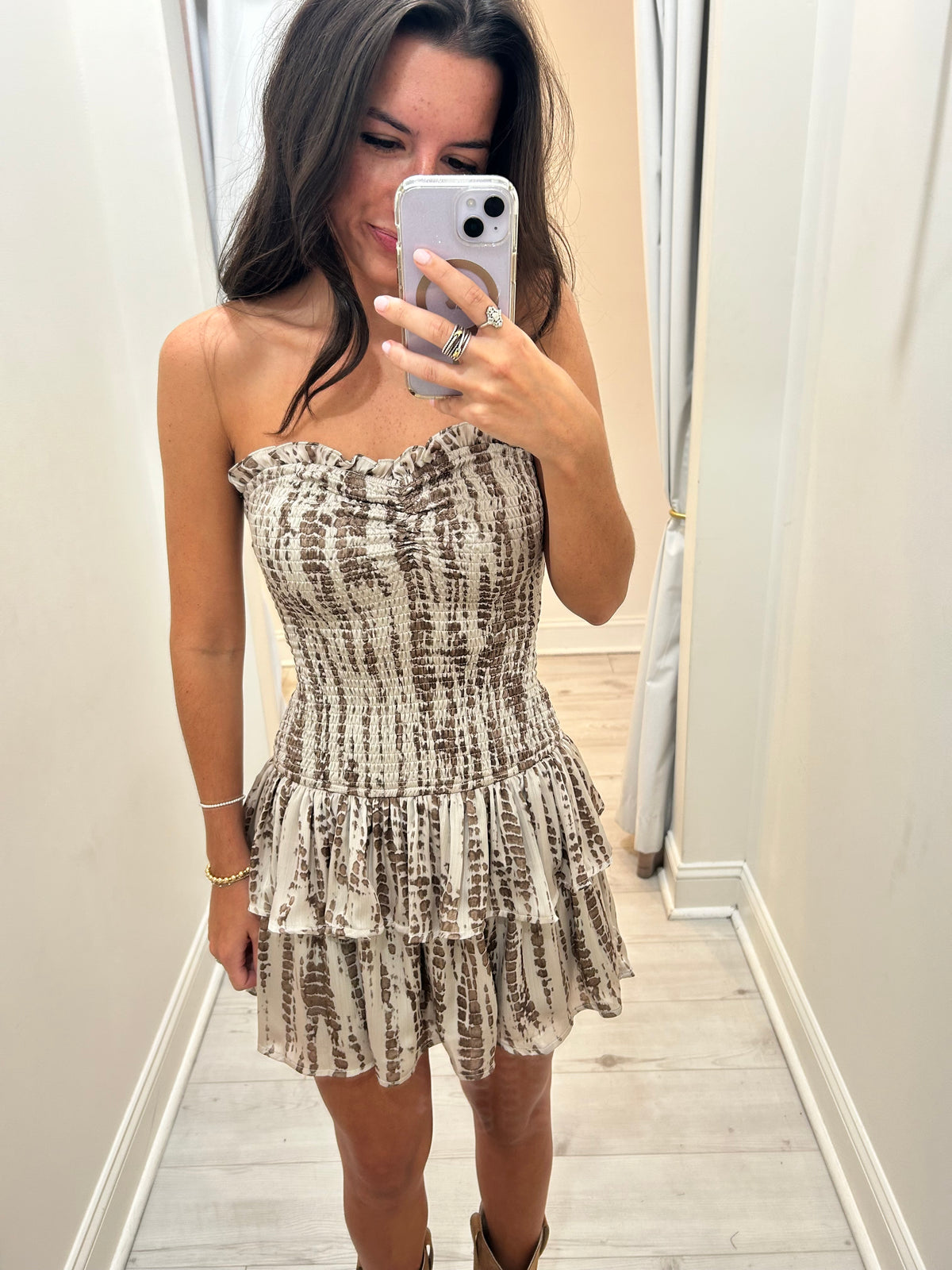 Ava Strapless Mini Dress
