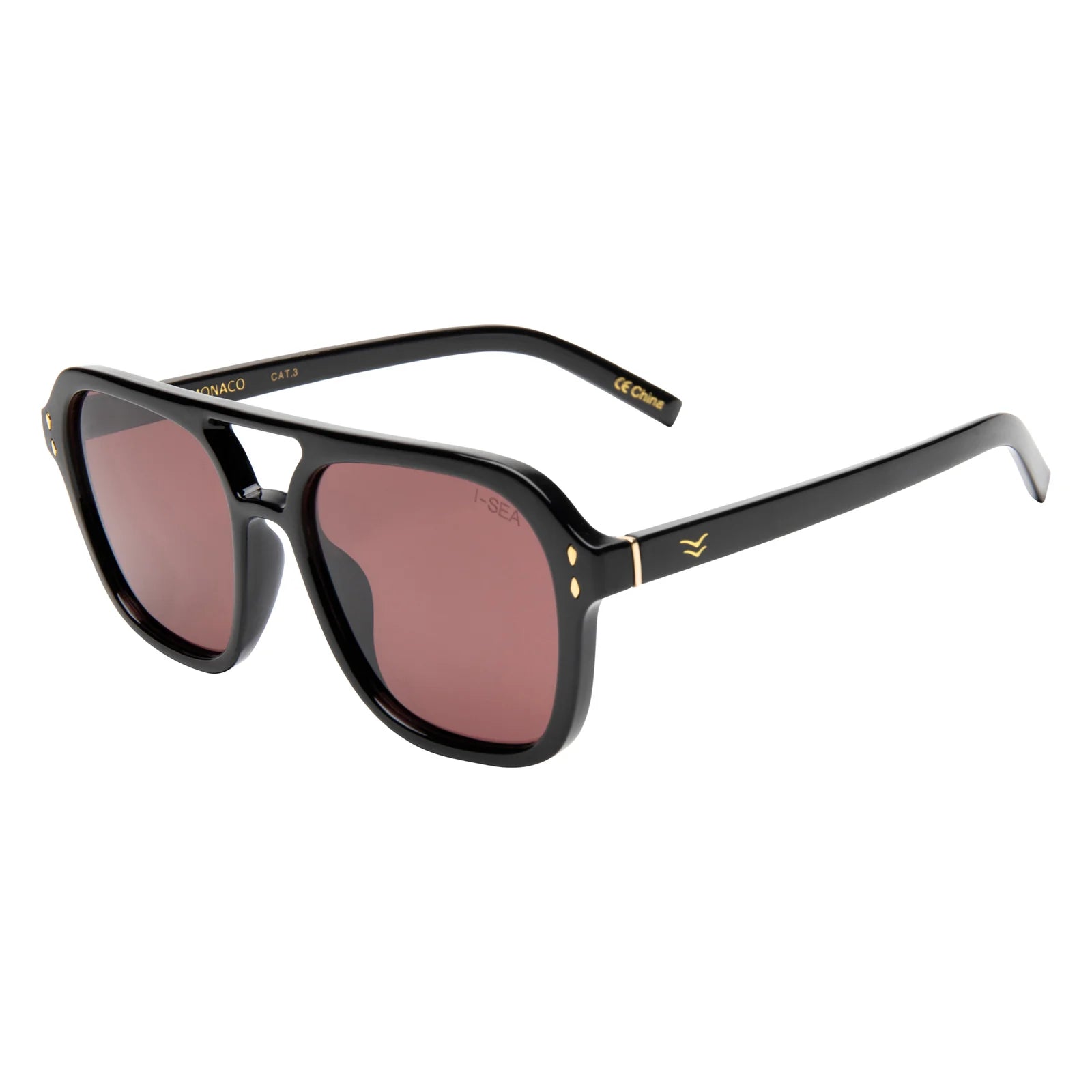 I-Sea Monaco Sunglasses in Black