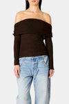 NIA Zinnia Sweater in Espresso