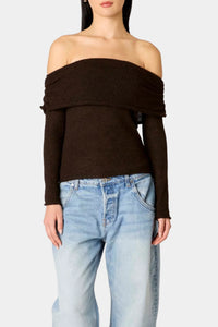 NIA Zinnia Sweater in Espresso