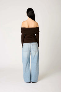 NIA Zinnia Sweater in Espresso