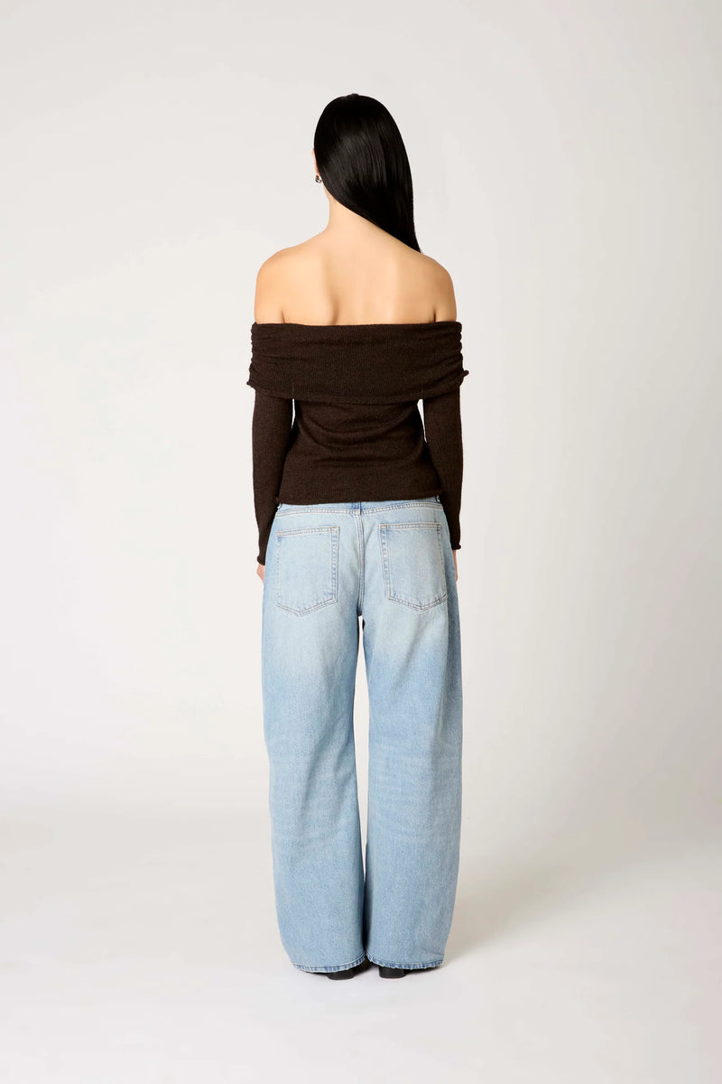 NIA Zinnia Sweater in Espresso