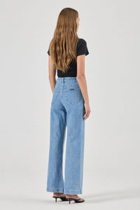 Rolla's Sailor Wide Leg Long Jeans in Lily Blue