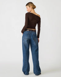 Steve Madden Ryder Knit Top in Walnut