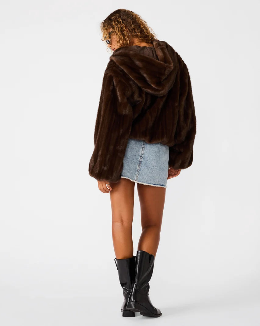 Steve Madden Mavis Jacket in Wolf Brown