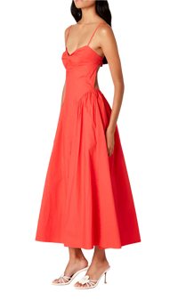 NIA Destene Dress in Cherry