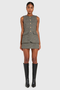 RENTAL Amanda Uprichard Serena Tweed Romper