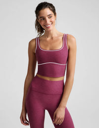 Beyond Yoga Spacedye™ Dynamic Cropped Tank in Pomegranate