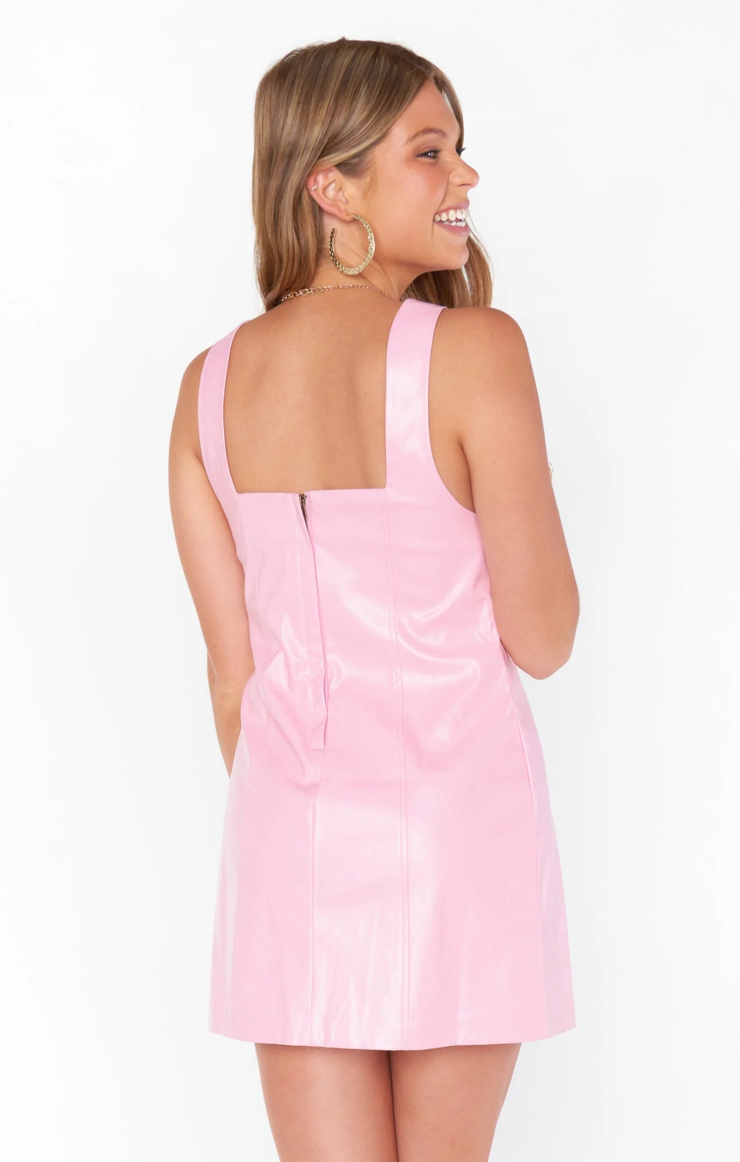 RENTAL ShowMeYourMumu Pink Pleather Mini