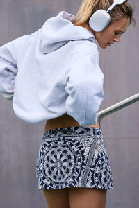 FP Movement Hot Shot Mini Skort in Bandana Navy Combo