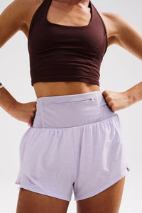 FP Movement Light as Air Run Short in Lavender Shadow