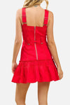 Perrie Belted Ruffle Mini Dress