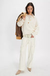Free People Trading Up Polo in Ivory
