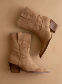 Trudy Mid-Calf Boot in Latte