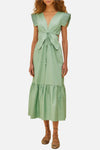 Farm Rio Light Green Butterfly Midi Dress