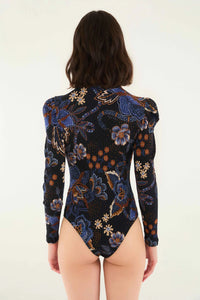 Farm Rio Snakes Bouquet Cotton Bodysuit
