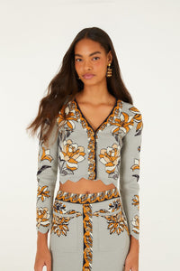 FARM RIO Stained Glass Beauty Knit Top