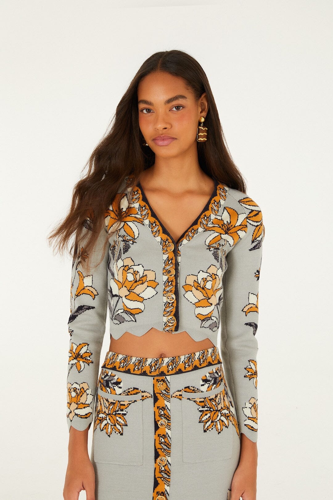 FARM RIO Stained Glass Beauty Knit Top