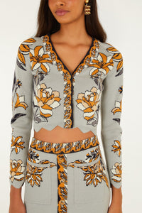 FARM RIO Stained Glass Beauty Knit Top