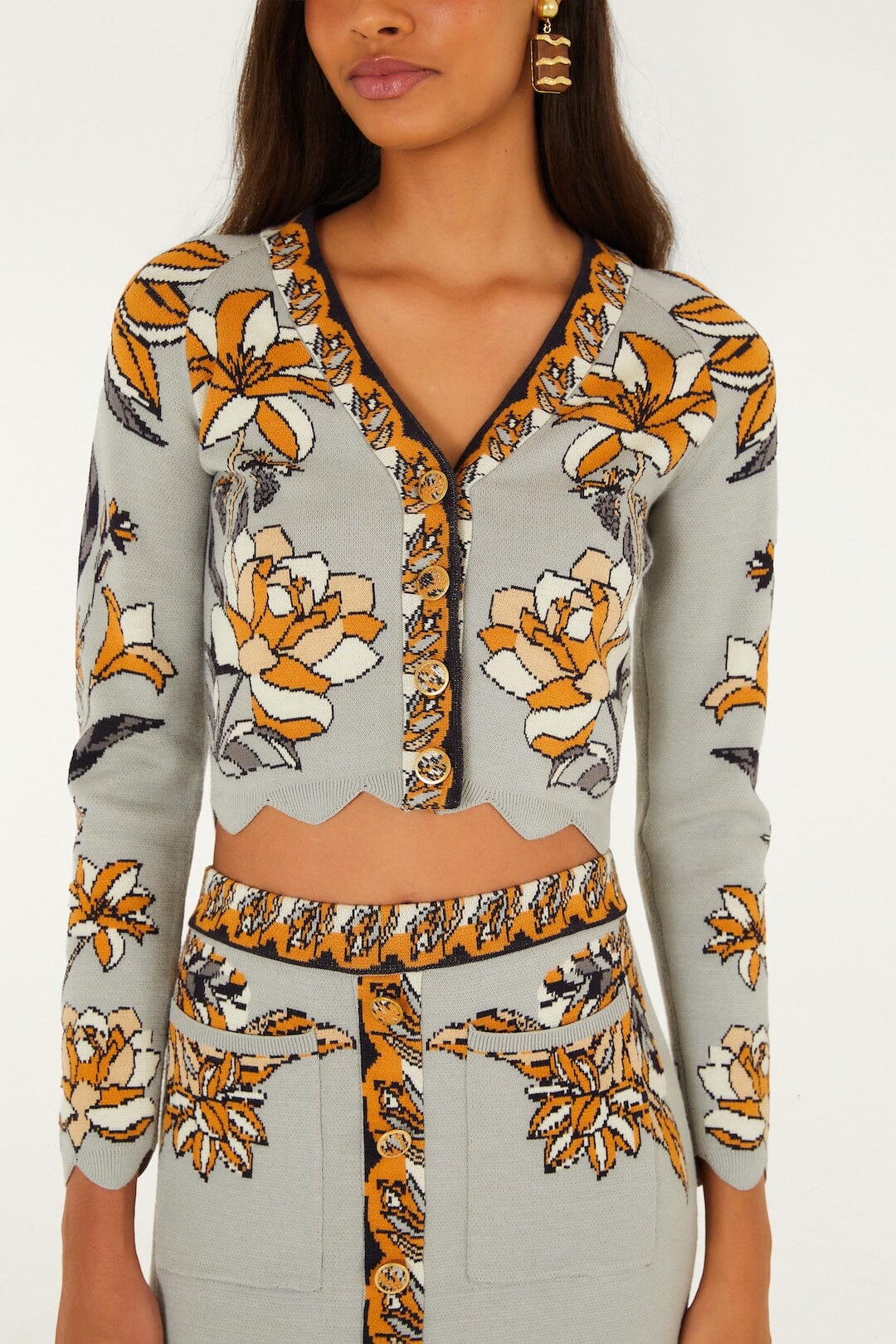 FARM RIO Stained Glass Beauty Knit Top