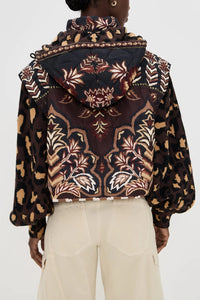 Farm Rio Winter Ainika Brown Puffer Jacket