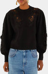 Farm Rio Lace Knit Sweater
